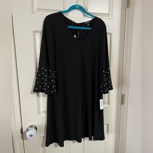 NWT Little Black Dress with Pearl Sleeves